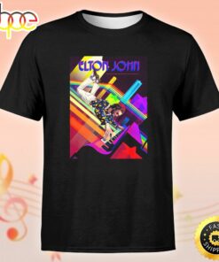 Elton John Troubadour 1970 by Kevin Tong Unisex Tshirt 1