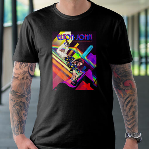 Elton John Troubadour 1970 by Kevin Tong Unisex Tshirt