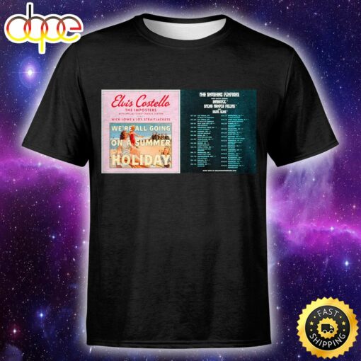 Elvis Costello And The Smashing Pumpkins Tour 2023 Unisex Tshirt