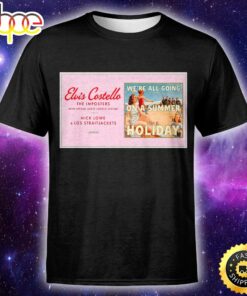 Elvis Costello &amp The Imposters We’re All Going On A Summer Holiday Tour Unisex Tshirt