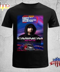 Eminem At Oct 19 Formula 1 Pirelli United States Grand Prix Unisex T-Shirt