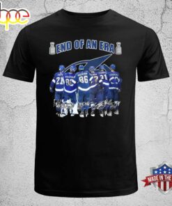 End Of An Era Tampa Bay Lightning Hockey Team Player Signature T Shirt