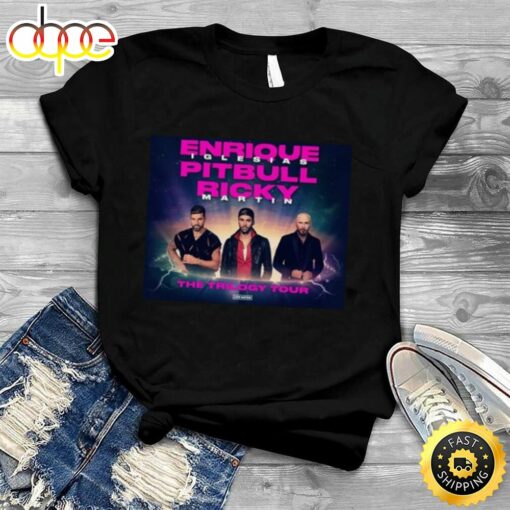 Enrique Iglesias Ricky Martin And Pitbull The Trilogy Tour 2023 Shirt