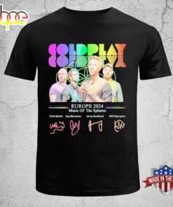 Europe Tour 2024 Coldplay Music Of The Spheres Signatures Unisex T-Shirt