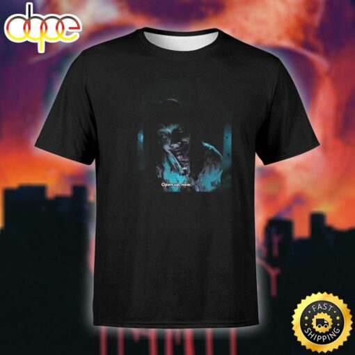 Evil Dead Rise Horrifying Open Up Unisex Black T-Shirt