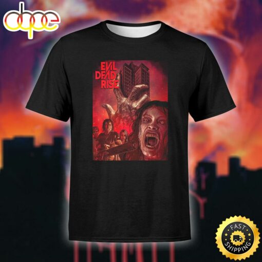 Evil Dead Rise Poster Movie Unisex Black T-Shirt