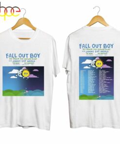 Fall Out Boy Band Tour 2024 Concert Music T-Shirt Gift For Fans