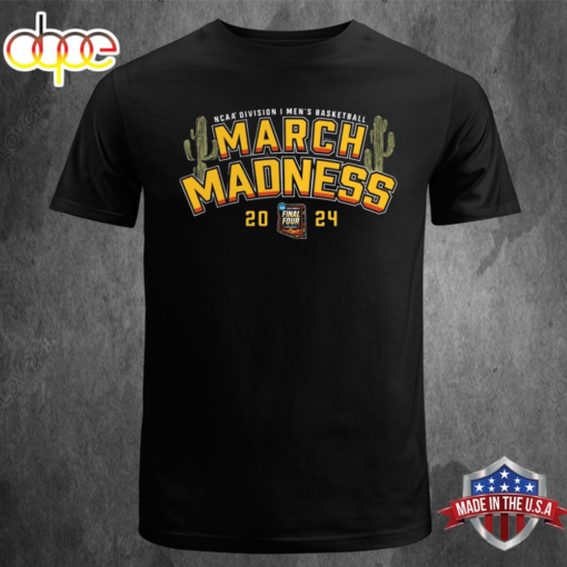 Fanatics Branded Charcoal 2024 NCAA Men’s Basketball Tournament March Madness T-shirt