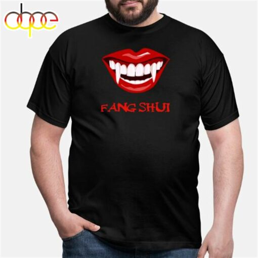 Fang Shui Funny Vampire Halloween Feng Shui Mens T-Shirt