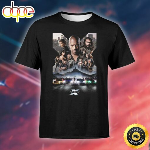 Fast X Fast And Furious New Poster Movie 2023 Unisex T-shirt