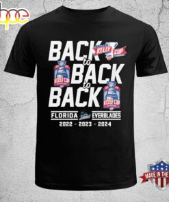 Florida Everblades 2024 History Made Back To Back To Back Kelly Cup Champions Unisex T-shirt