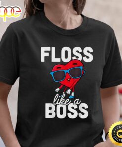 Floss Like A Boss Valentines Day Boy Valentine Boys Flossing T-Shirt