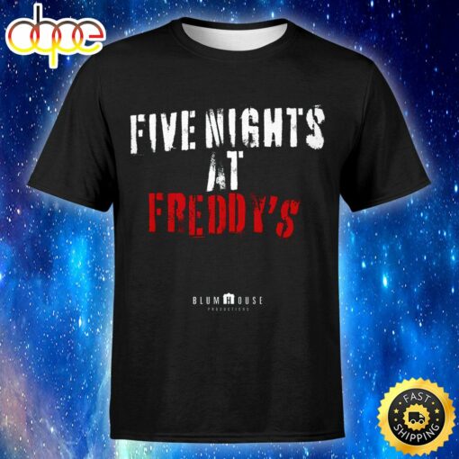 Fnaf Five Nights At Freddy’s Black Movie Unisex Tshirt