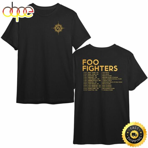 Foo Fighters 2024 Us Everything Or Nothing At All Tour T-Shirt