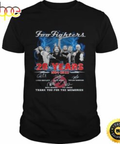 Foo Fighters 28 Years 1994-2022 Signature Thank You For The Memories Shirt