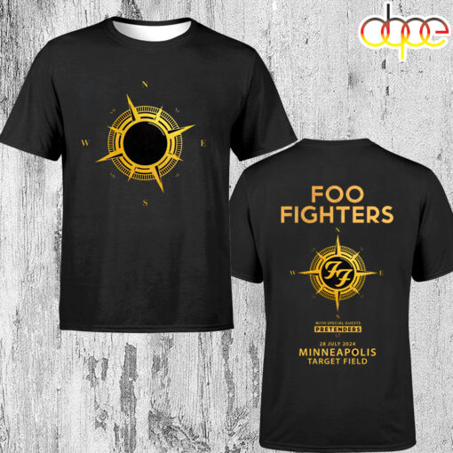 Foo Fighters Everything Or Nothing 2024 North American Tour Minneapolis Unisex T-Shirt