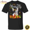 Frenchie Happy Thanksgiving T-Shirt Adorable Hallothanksmas Graphic Tees Gifts For Dog Lovers