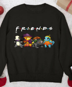 Friends Pokemon Halloween Costumes Pikachu Bulbasaur Sweatshirt