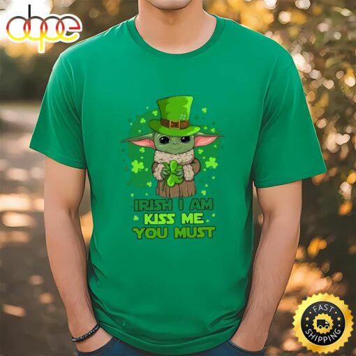 Funny Baby Yoda Disney St Patricks Day Shirt