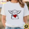 Funny Baby Yoda Hug Heart Will You Be My Valentine Shirt