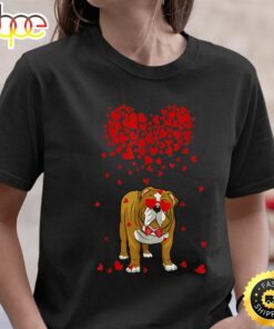 Funny English Bulldog Outfit Dog Lover Valentine Gifts T-Shirt