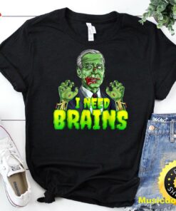 Funny I Need Brains Costume Halloween Zombie T-Shirt