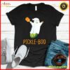 Funny Pickle Ghost Loves To Play Pickleball At Halloween T-Shirt