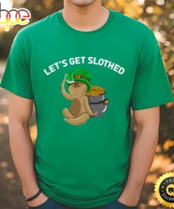 Funny St Patricks Day Sloth Pattys Shamrock Shirt