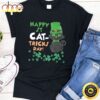 Funny St Pat’s Paddy Patrick Day’s Happy St Cat Tricks Day T-Shirt