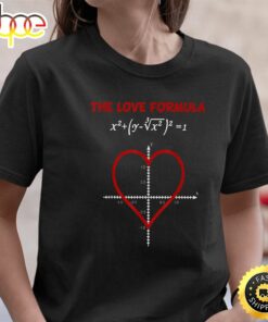 Funny The Love Formula Math T Shirt For Valentine Day T-Shirt