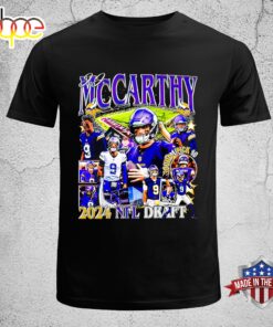 Funny j.J. McCarthy Minnesota Vikings 2024 NFL Draft Unisex T-Shirt