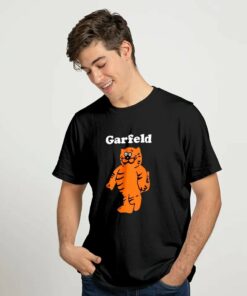 Garfeld Bootleg Garfield And Heathcliff Cat T-Shirt