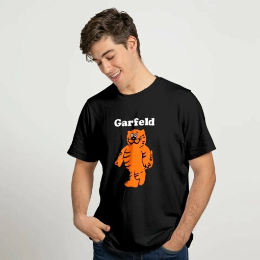 Garfeld Bootleg Garfield And Heathcliff Cat T-Shirt