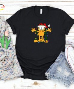 Garfield Cartoon Characters Cat Movie 34 Short Sleeve Woman T Shirt