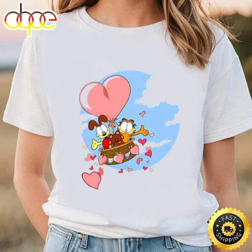 Garfield Happy Valentine’s T-shirt Cute Gift For Couple