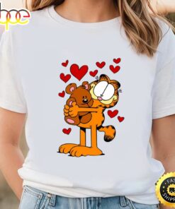 Garfield Hugging Pooky Valentines Day T-Shirt