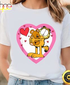 Garfield Hugging Pooky Valentines T-Shirt