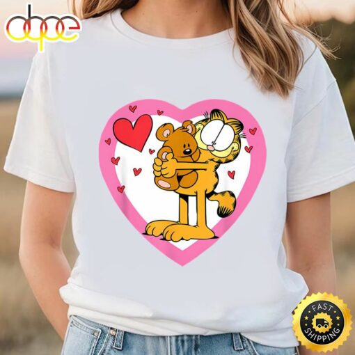 Garfield Hugging Pooky Valentines T-Shirt