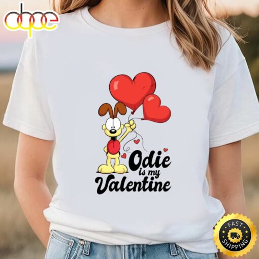 Garfield Odie Is My Valentine T-shirt