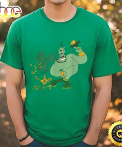 Genie Aladdin With Shamrock Shirt, Disney St Patrick’s Day T-shirt