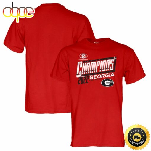 Georgia Bulldogs 2022 Sec Football Conference Champions Locker Room T-Shirt