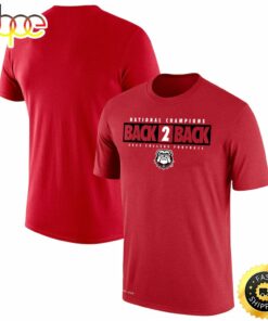 Georgia Bulldogs Back To Back College Football Playoff National Champions Local Performance T-Shirt