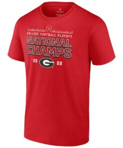 Georgia Bulldogs College Football Playoff 2022 National Champions Schedule T-Shirt