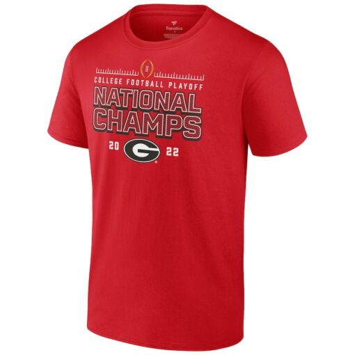 Georgia Bulldogs College Football Playoff 2022 National Champions Schedule T-Shirt