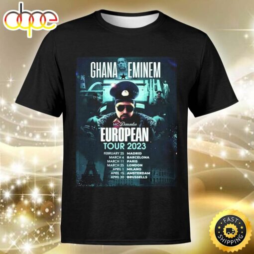 Ghana Eminem Europe Tour 2023 Unisex T-shirt