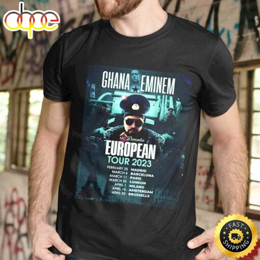 Ghana Eminem Europe Tour 2023 Unisex T-shirt