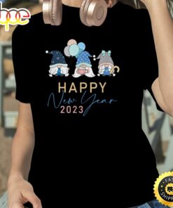 Gnome Happy New Year 2023 Unisex Basic T-shirt