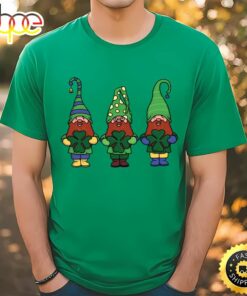 Gnomes With Shamrocks Patricks Day T-Shirt