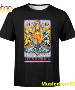 God Save The Queen 1953 Platinum Jubilee  The Queen And The Railway Tshirt