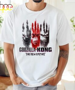 Godzilla X Kong The New Empire 2024 Unite Movie New Tee White T-Shirt